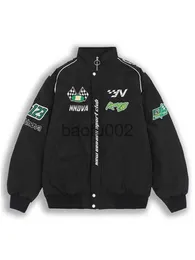 Herrjackor vintage baseball cyber y2k grundjacka män racer jacka kappa hösten vårkläder för par tekniker lösa bf kvinnor ytterkläder j230724