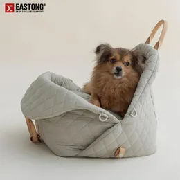 개 캐리어 2023 애완 동물 격자 무늬면 가방 고양이를위한 대용량 휴대용 카시트 유니버설 품목