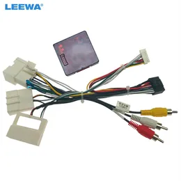 LEEWA Car Audio 16PIN DVD Player Power Cable Adapter With Canbus Box For Renault Captur Kadjar 2015 Stereo Plug Wiring Harness #70301B