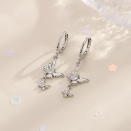 Kolczyki Dangle Xingyunday Cyrcon Butterfly for Women Girl Sweet Owad Ucha Kluczowy moda srebrna kolor biżuterii Prezenty