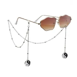 Eyeglasses Chains Fashion Womens Beaded Eyeglass Glasses Chain Bohemian Butterfly Pearl Metal Sunglasses Lanyards Eyewear Cord Holder Neck S