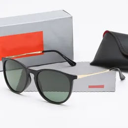 Óculos de sol de grife marca clássica Raa Baa luxo quadrados proibições lentes polarizadas óculos de sol masculinos femininos ray 4171 óculos de sol para masculino uv400 com cartão de pano de caixa