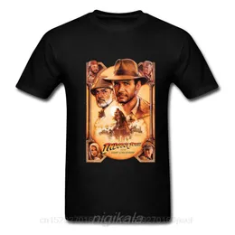 Indiana Jones and The Last Crusade Tshirts Movie Poster Print Red Dead Redemption Classic T Shirt Men Ostern Day Clothes Fashion