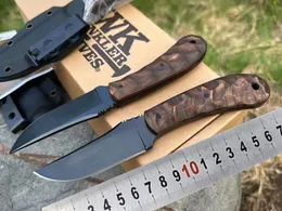 Caro WK CUCHILLO RECTO Táctico Cuchillos de hoja fija Supervivencia al aire libre Cuchillos de bolsillo tácticos Utilidad de rescate Herramientas EDC