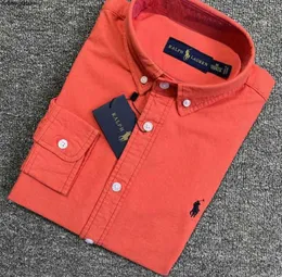 2023 Little Horse Camicia da uomo polo manica lunga Business Autunno Tempo libero uomo casual sciolto Protezione solare design Flusso di marea design 628ess