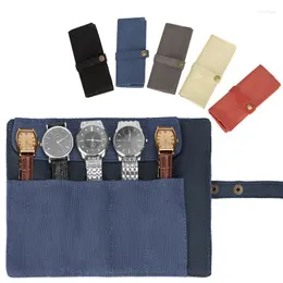 Watch Boxes Protable Storage Bag Case Pouch Organizer For Apple Garmin Band Smart Accessories Cotton Canva Accessory