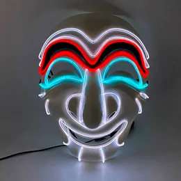 LED Light Sticks Cosplay Movie Money Heist Role Accessories Prop Luminous Funny Party Mask Lighting In the Dark Night For Halloween 230724