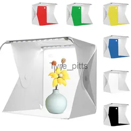 Flash Diffusers Folding Light Box 40 LEDs Photo Box For Photography Portable Studio Soft Box Tält Kub Bakgrunder för objekt Display X0724 X0724