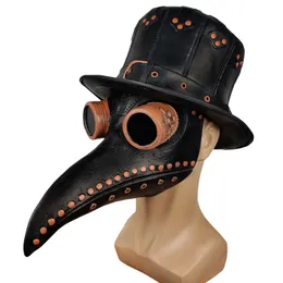 Becco d'uccello della peste Maschera medico Maschera mascherata Maschera di carnevale Maschera punk di Halloween Maschera dal becco di corvo Maschere per feste Forniture festive