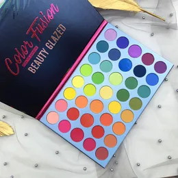 Cień do oczu Ochudzony cień do cienia do powiek Matte Migotanie kolor mody cienia Pallet Pigment Make Up Palette Zachowca neonowy paleta