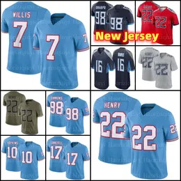 DeAndre Hopkins Derrick Henry Will Levis Football Jerseys Jeffery Simmons Treylon Burks Ryan Tannehill Steve McNair Kevin Byard Eddie George Colton