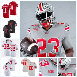 2023 OSU Ohio State Buckeyes Football Jersey NCAA College Sonny Styles Emeka Egbuka J.T. Tuimoloau Jack Sawyer Treveyon Henderson Eddie George Kyle McCord Fields Tate