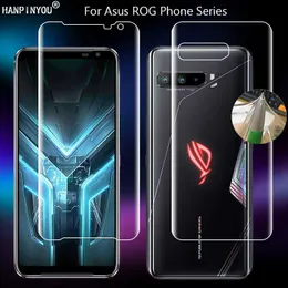 Asus Rog Phone için 6 5 5S Pro 3 2 ZS661KS Strix Clear Tpu Mat Fiyatlandırma Anti-Fingerprints Hidrojel Tam Kapak Yumuşak Ekran Koruyucu Film L230619