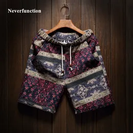 2023 neue Sommer Mode Marke Männer Leinen gedruckt Hawaiian Strand Kurze Hip hop Komfortable Bermuda Casual shorts größe M- 4XL 5XL