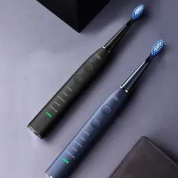 Electric Sonic Tooth Brush USB Laddningsbar vuxen 360 dagar lång batteritid med 4 ersättningshuvuden SG-575