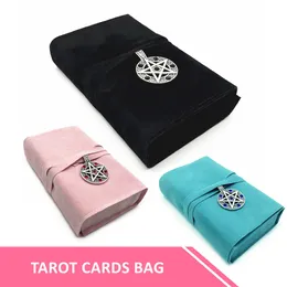 Działalność gier na świeżym powietrzu karty Tarot Torka do przechowywania Black Różowa niebieska czarownica Wróżb biżuteria astrologia akcesoria
