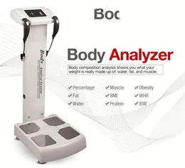 Nyaste digitala människokroppskomposition Analysator Vikt Cellulit Test kroppsskanner mätning Fettskala BMI Analysatormaskin med skrivare