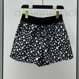 Shorts femininos femininos vintage com estampa de letras pontilhadas meninas de alta qualidade camisa de luxo jogging mini calças curtas outwear roupas esportivas MVX3