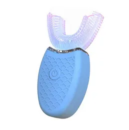 ソニック自動エレクトリックアダルトUシェイプ360度歯ブラシUSB充電式歯クリーニングホワイトニングブラシ