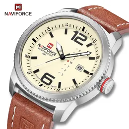 Wristwatches NAVIFORCE Male Watches Casual Sport Day and Date Display Quartz Wristwatch Big Dial Clock with Luminous Hands Relogio Masculino 230724