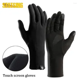 Supporto per il polso 1 paio Guanti invernali Leggero poliestere Spandex Touch screen antiscivolo Dito Lana Magico Caldo per donna Uomo