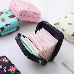 Torebki kosmetyczne Dady Dziewczęta Makijaż Makijaż Uchwyt Makijaż Organizator Kawaii Organizator Kobiet Tampon Sepkin Sanitary Pad Storage 230725