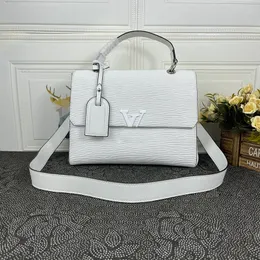 Handbag Designer Fashion Shoulder Bag High quality crossbody bag Leather Body Contour Cover Bag Large capacity Tote bag White Water Ripple women's bag 30cm