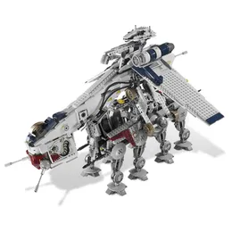Action Toy Figures 05053 Republic Dropship With ATOT Walker Set 1808 PCS Building Blocks Bricks For Children Birthday Gifts 10195 230724
