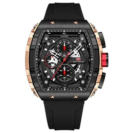 Orologi da polso Orologi da uomo Moda Sport Orologio al quarzo da uomo Luxury Top Brand Cinturino in silicone nero impermeabile Relogio Masculino 230724