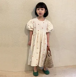 Girl Frings 2023 Стиль Girls Dress Fashion Summer Cotton 1-8 лет WW663