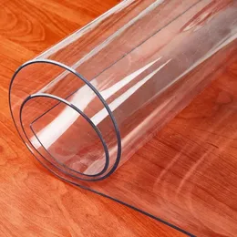 Dywan PVC Mat stołowy przezroczyste d 'wodoodporne dywany i dywany do domu w salonie szklany szklany tkanina pokrowca 1,0 mm 230724