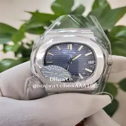 Miglior Versione nuovo męski zegarek PPF Fabryka Cal 324 SC Blue Dial 40 mm ETA 5711 White Gold Watch Automatic Trans274D