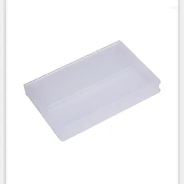 Presentförpackning 100st Clear Plastic Nail Borr Bits Storage Box Stand Display 20 Slots Organiser Case Professional Manicure Tools No165