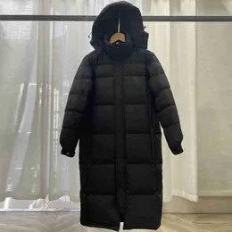 Women's Down Parkas Down MON jacket men's and women's super long over knee thickened wide couple coat 01 HKD230725