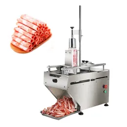 Linboss Cut Lamb Roll Mutton Beep Sausage 베이컨 플레커 형성 기계 자동 스테인리스 스틸 전기 동결 고기 슬라이서