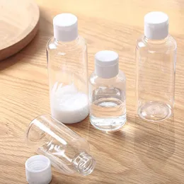 Flüssigseifenspender, 2 Stück, leere Flasche, Handkosmetik, Reiselotionbehälter, transparente Kunststoff-Make-up-Flaschen, 50/100 ml