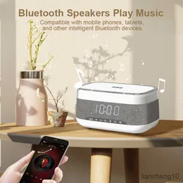 Portable Speakers Smart Bluetooth Speaker Multifunctional Wireless Alarm Clock Speaker Light Time Display Brightness Adjustmen R230725