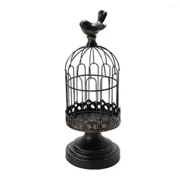 Candle Holders Holder Wedding Decorative Card Tealight Birdcage Metal Holde Gift Wire Birdcages Tea Stand Cage Decoration Centerpiece Bird