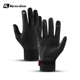 Ski Gloves Winter Men's and Women's Gloves Touch Refrigerated Motorcycle Bicycle Gloves Men's Outdoor Sports Warm Wool Running Ski Gloves 230725