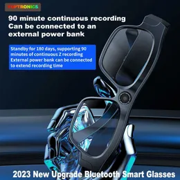 Smart Glasses nyaste ljudvideo Smarta glasögon Kamera Kör rekord 2K/4K Bluetooth Call Sports Intelligent Glasögon för affärsmän Kvinnor HKD230725