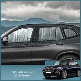 Bil Sunshade Car Windshield Sunshades UV Protection Cover Window Curtain Shade Visor Protect Mat Car Tillbehör för BMW X3 G01 20182025 X0725