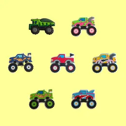 Shoe Parts Accessories Funny Monster Trucks Race-T1000 Cartoon Charms For Clog Sandals Unisex Decoration Cute Jig Party Gift Drop Del Otr7Q