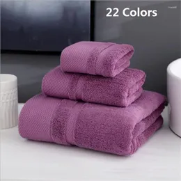 Handduk Soft Absorbent Cotton Bath Set 140x70cm hand 35x75 cm högkvalitativ lyx vuxna badrum