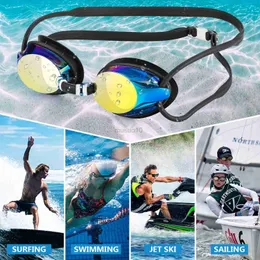 Lunettes JSJM Nouveaux Adultes Compétition Professionnelle Lunettes De Natation Anti-Brouillard Protection UV Étanche Sile Lunettes De Natation Hommes Femmes HKD230725