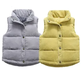 Gilet Bambini Gilet caldo Inverno Ragazze Ragazzi Addensare Capispalla in velluto a coste Bambini Ragazzi Giacche in cotone per 2 10 anni 230724