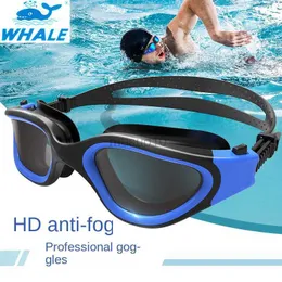 Goggles Professional Swimming Goggles Vuxen Anti-dimma UV-skyddslins män Kvinnor Vattentät justerbara Sile Simglas i Pool HKD230725