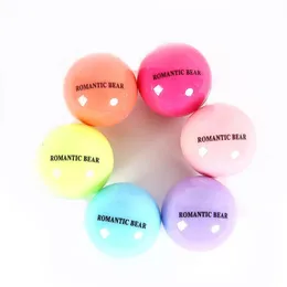 شفة الشفاه 6pcs/Lot 6 Macaron Color 3D Ball Lipstick Organic Operation Balm Balm Sweet Plant Plant Plant Embellish Makeup Makeup Care 230724