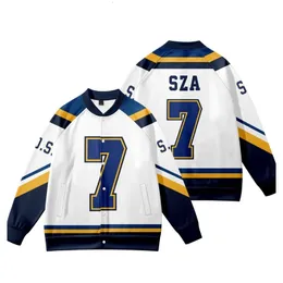 Männer Jacken SZA S JERSEY SOS Merch Baseball Uniform Jacke Cosplay Langarm Frauen Männer Sweatshirt Mode Kleidung 230724