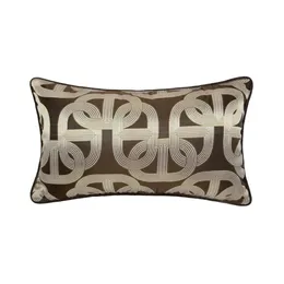 Współczesny miękki brązowy łańcuch elipse talia poduszka poduszka 30x50 cm dom Deco sofa krzesło samochodowe Lombar Living Cushion Cover Sprzedaj przez 307G