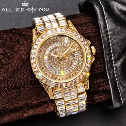 Orologi da donna Top Brand in pelle Data Cubic Zirconia Hip Hop Fashion Bracciale sintetico di lusso in acciaio inossidabile per regalo donna 230725